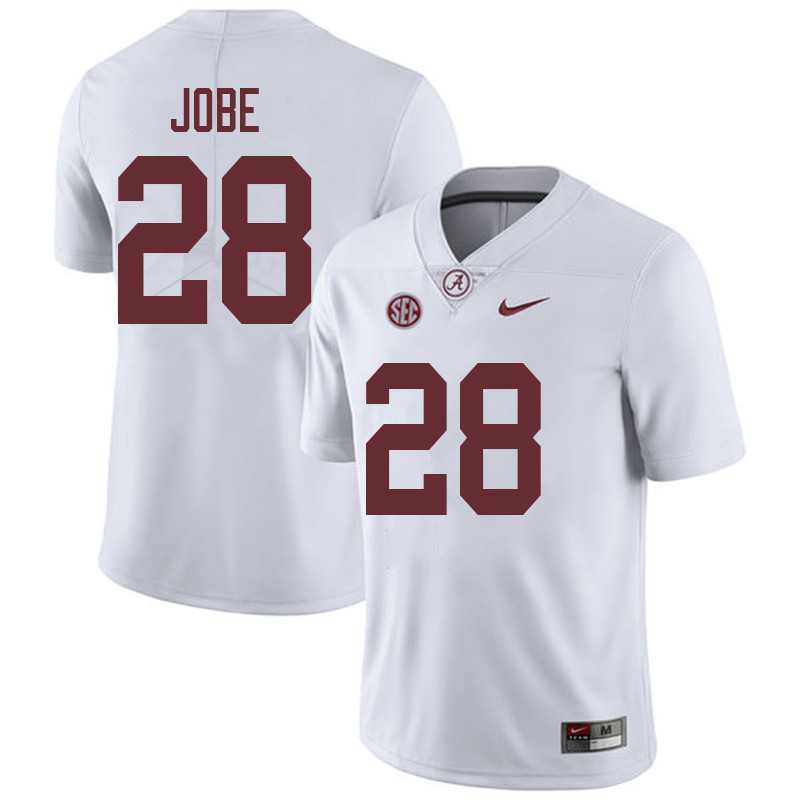 Alabama Crimson Tide Men's Josh Jobe #28 White NCAA Nike Authentic Stitched 2018 College Football Jersey QS16X64ZX